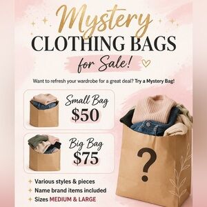 Mystery Clothing Bag - Neutral Brown